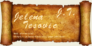 Jelena Tešović vizit kartica